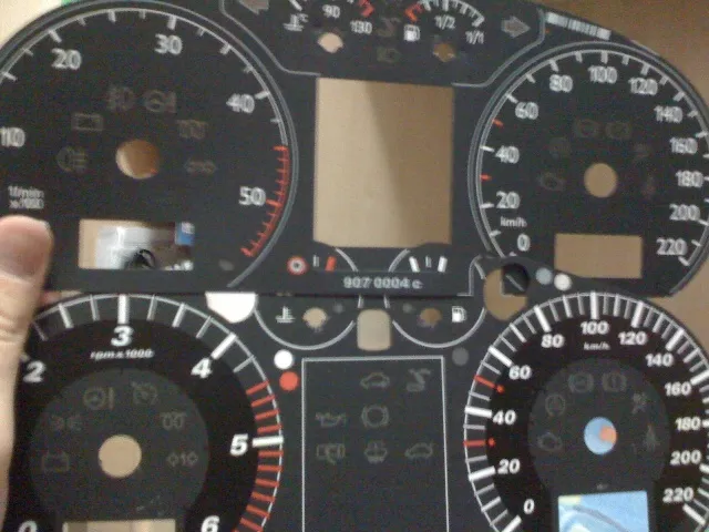 Original dial faces from both clusters